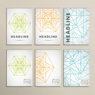 Vector geometric shapes on a white background N2