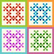 Set color molecule and technology pattern eps N5