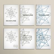 Vector geometric shapes on a white background N3