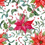 Watercolor christmas pattern N2