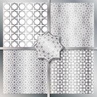 Seamless Islamic patterns set
