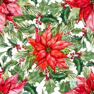 Watercolor christmas pattern N4
