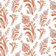 Abstract Elegance Seamless pattern with floral background N7