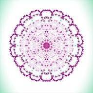 Violet vector mandala