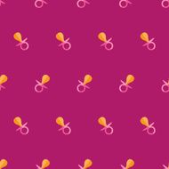 Vector flat baby nipple seamless pattern