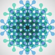 Flat vector color abstract technical pattern eps N3