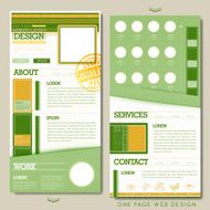 modern one page website design template N3