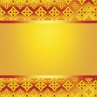 Gold line thai pattern background