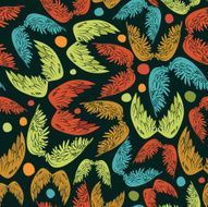 Wings seamless pattern