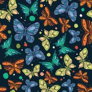 Butterfly seamless pattern N12