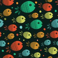 Seamless fish pattern N9