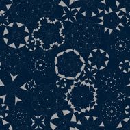 elegant geometric floral seamless pattern