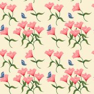 graceful flower seamless pattern