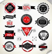Retro vector label N5