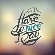 Postcard with text have a nice day N5