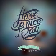 Postcard with text have a nice day N6