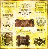 Calligraphic Design Elements N95