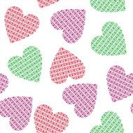 Seamless pattern with hearts N75
