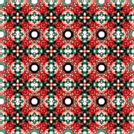 Seamless vector geometric abstract pattern Creative round shapes made of N52