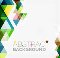 Abstract geometric background Modern overlapping triangles N255