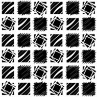 Black and White Square Quilt Pattern