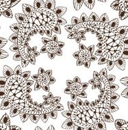 Hand Drawn Seamless luxury paisley