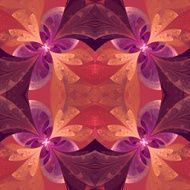 Beautiful symmetrical pattern in stained-glass window style Pin