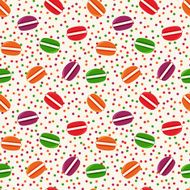 Vector seamless pattern with macaroons