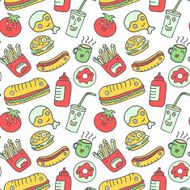 fast food seamless background N5