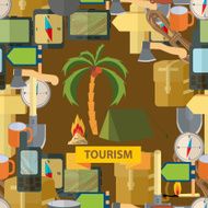 Seamless illustration Tourism N2