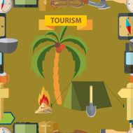 Seamless illustration Tourism N3