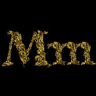 Decorated letter &#039;m&#039;
