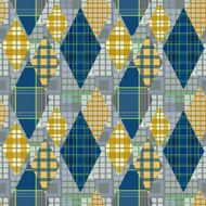 Patchwork seamless pattern ornament background N4