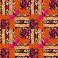 Patchwork seamless pattern plaid checkered background N2