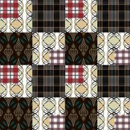 Patchwork seamless pattern ornament background N5