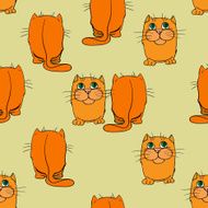 Seamless texture Cats