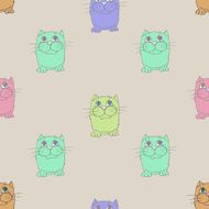 Seamless texture Cats N2