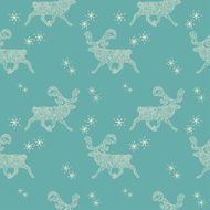 Christmas seamless pattern with deers N8
