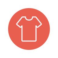 T-shirt thin line icon