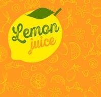 Vector fruit pattern Lemon