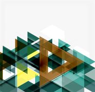 Abstract geometric background Modern overlapping triangles N261
