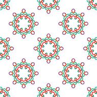 Seamless vector geometric abstract pattern Creative round shapes made of N57