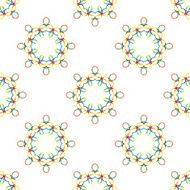 Seamless vector geometric abstract pattern Creative round shapes made of N59