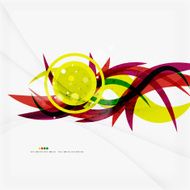 Rainbow color wave stripes N3