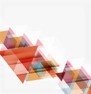 Abstract geometric background Modern overlapping triangles N268