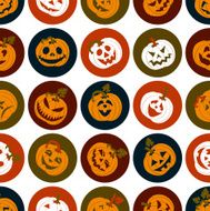 Halloween icon seamless pattern