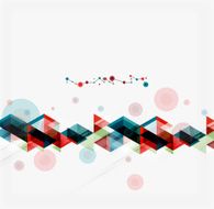 Clean colorful unusual geometric pattern design N147