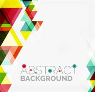 Abstract geometric background Modern overlapping triangles N271