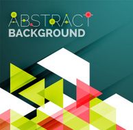 Abstract geometric background Modern overlapping triangles N273