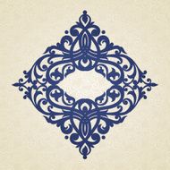 Vector baroque ornament in Victorian style N31